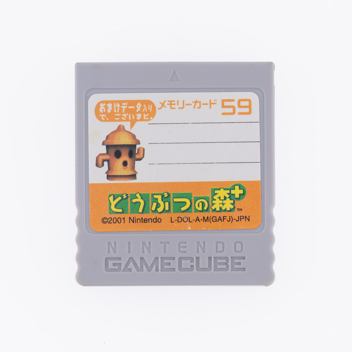 Nintendo GameCube Memory Card Animal Crossing 59 Blöcke - Original