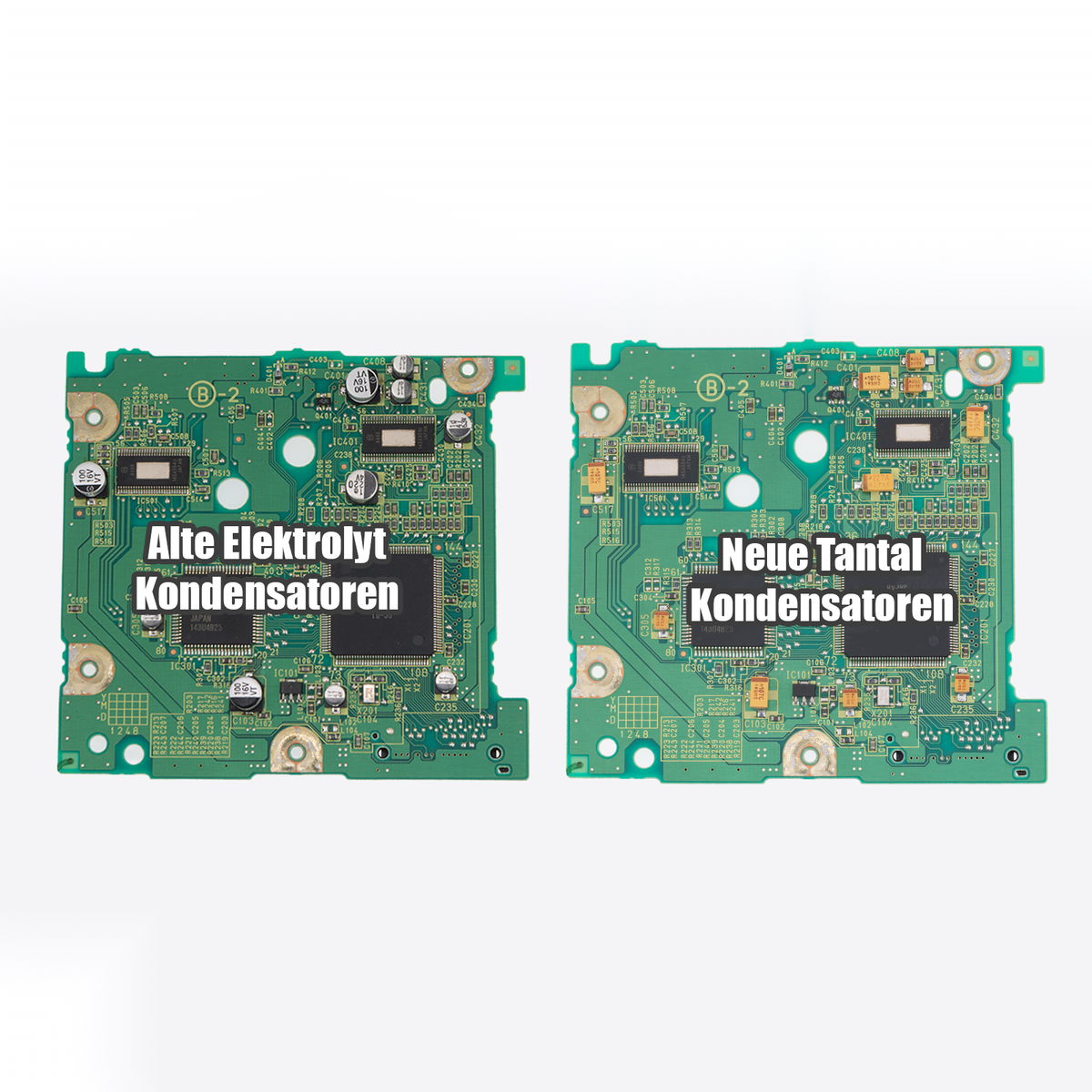 Nintendo GameCube Laufwerk Optical Disc Drive Recap Kit Tantal Kondensatoren