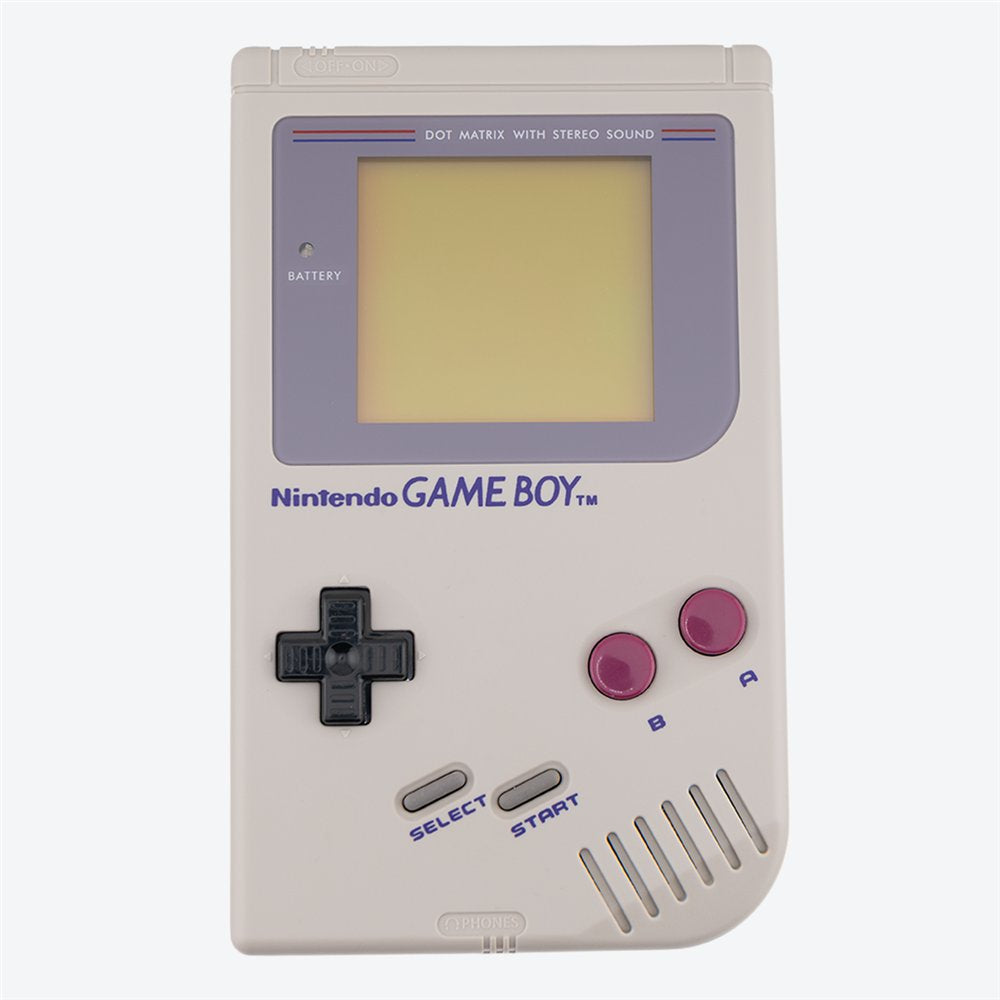 Derselbe Game Boy nach der Reparatur: sauberes Gehäuse, klare Scheibe
